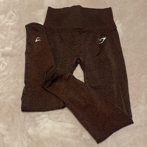 Gymshark Vital Rise Seamless Leggings -Brown